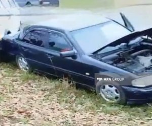 Cəlilabadda mikroavtobus minik avtomobili ilə toqquşub