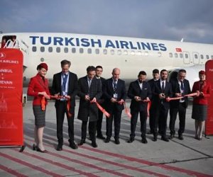 Первый рейс Turkish Airlines из Стамбула в Ереван