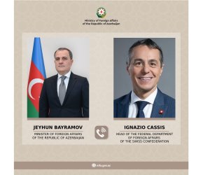 Azərbaycan və İsveçrə XİN rəhbərləri Yaxın Şərqdəki vəziyyəti müzakirə ediblər