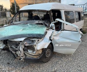 Sabirabadda mikroavtobus minik maşını ilə toqquşub, 7 nəfər xəsarət alıb