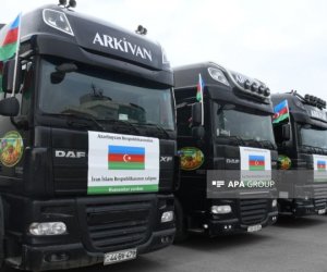 Из Азербайджана в Иран направляется очередная гуманитарная помощь