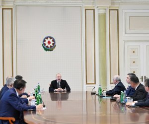 Ильхам Алиев принял участников встречи глав правительств государств-членов ОТГ