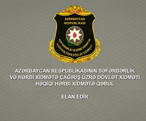 
Səfərbərlik Xidməti 34 əməkdaşıilə bağlı Baş Prokurorluğa müraciət edib