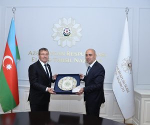 Emin Əmrullayev Şimali Kipr Türk Respublikasının Baş naziri ilə görüşüb