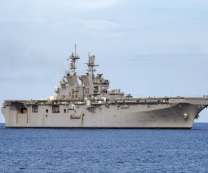 US denies Iran&rsquo;s claim it struck USS Tripoli carrying 3,500 on board