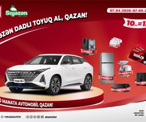 
AL Marketlərdə avtomobil qazandıran lotereya!
