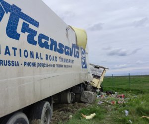 На платной дороге Баку&ndash;Губа перевернулся грузовик с арбузами