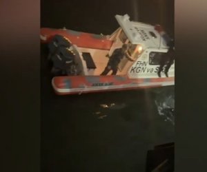 Dənizdə batmaq təhlükəsi ilə üzləşən 22 yaşlı qız xilas edilib - Video