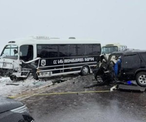 Paşinyanın kortejini müşayiət edən avtobus qəza törədib,ölən və yaralananlar var