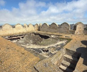 Böyük Mərdəkan qəsrində çökmə baş verib, əraziyə giriş məhdudlaşdırılıb