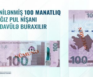 ABM yeni 100 manatlıq əskinaslar dövriyyəyə buraxır