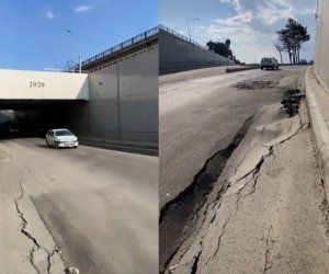 Sabunçu tunelində yol çöküb - Video