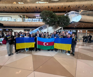 A group of Ukrainian children arrives in Azerbaijan for rehabilitation