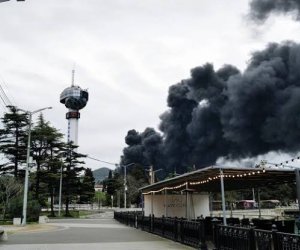 На морском терминале в Туапсе потушили открытое горение