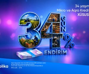 Bank Respublika sahibkarlara &ldquo;34 GÜN - 34% ENDİRİM&rdquo; kampaniyasına start verib