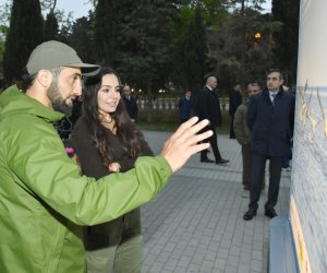 Лейла Алиева приняла участие в открытии выставки "По следам азербайджанской природы"