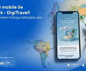 Ölkəmizdə ilk &ndash; indi aviabiletlər də DigiTravel-lə ABB mobile
tətbiqində alınır!