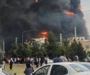 Торговый центр загорелся в Тегеране