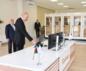 Ильхам Алиев на открытии подстанции &laquo;Шафаг&raquo;