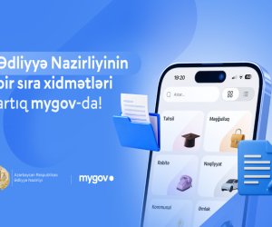 Ədliyyə Nazirliyinin bir sıra xidmətləri &ldquo;mygov&rdquo;a inteqrasiya edilib