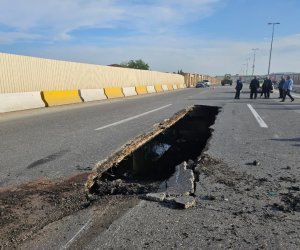Bakı-Ələt yolunda çökmə baş verib, hərəkət məhdudlaşdırılıb