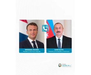 
Emmanuel Makron İlham Əliyevə zəng edib