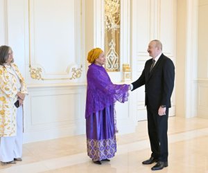 Амина Мохаммед у Ильхама Алиева