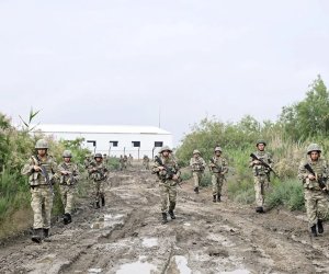 Проведены учебные сборы с военнообязанными спецназа Азербайджана