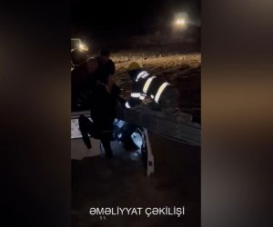 İsmayıllıda çayda köməksiz qalan 5 nəfər xilas edilib