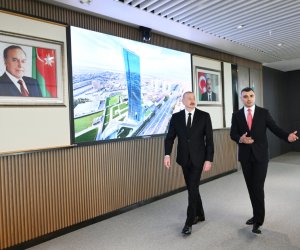 President Ilham Aliyev attended opening of new building of Central Bank