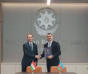 

Azərbaycan Mərkəzi Bankı və Macarıstan Mərkəzi Bankı arasında əməkdaşlığa dair Anlaşma Memorandumu imzalanıb

