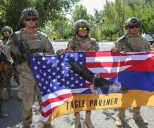 Американские, французские и греческие войска в Армении