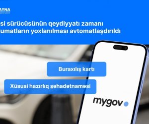 Taksi sürücülərinin qeydiyyatı zamanı məlumatların yoxlanılması avtomatlaşdırılır
