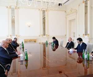 Prezident İordaniyanın Nümayəndələr Palatasının nümayəndə heyətini qəbul edib