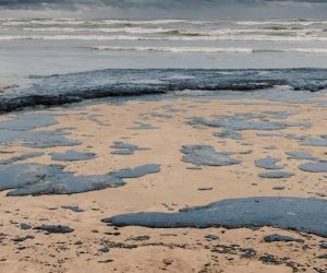 Около 9 тонн нефти попало в Каспийское море после аварии трубопровода