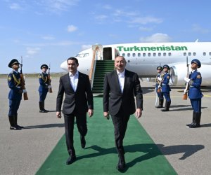 Президент Туркменистана прибыл в Физули