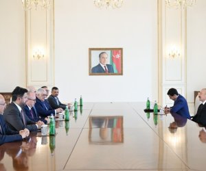 İlham Əliyev TBMM sədri Numan Kurtulmuşu qəbul edib