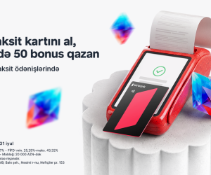 Birbank-ın taksit kartınıəldəedin, ilk taksitödənişinizə50 bonus qazanın