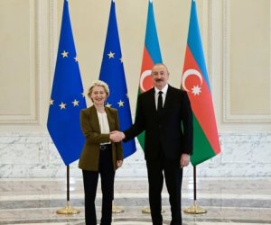 Президент Ильхам Алиев и президент Европейской комиссии выступили с заявлениями для прессы