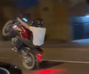 Bakıda motoxuliqanlıq edən şəxs həbs olunub - Video