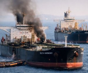 Зафрахтованный Chevron танкер атакован БПЛА у терминала КТК