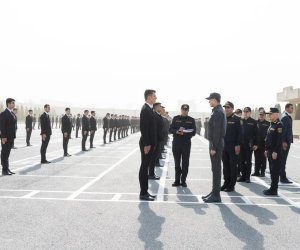 Vilayət Eyvazov növbəti sıra baxışını keçirib