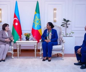 Sahibə Qafarova Efiopiyaya gedib