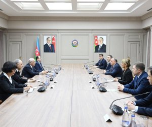 Baş nazir Əli Əsədov Gürcüstanın Baş prokuroru ilə görüşüb