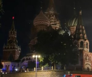 Пожар в храме Василия Блаженного в Москве