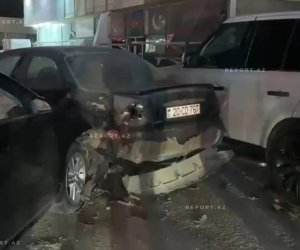 Sarayda zəncirvari qəza olub
