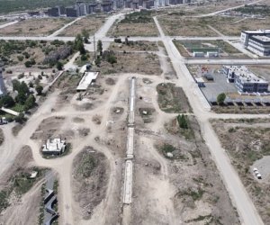 В Агдаме продолжается строительство центрального парка