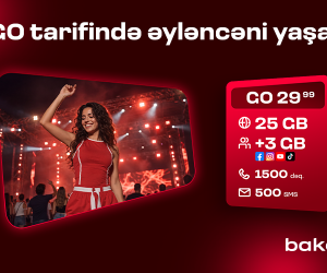 Bakcell-in &ldquo;GO&rdquo; tariflərinə qoşulun və üstünlüklərdən faydalanın