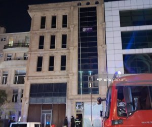 Bakıda obyektdə yanğın baş verib