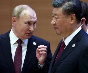 Путин прибыл в Бишкек и сразу направился на переговоры с Си Цзиньпином